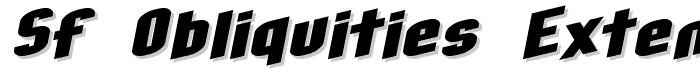 SF Obliquities Extended font